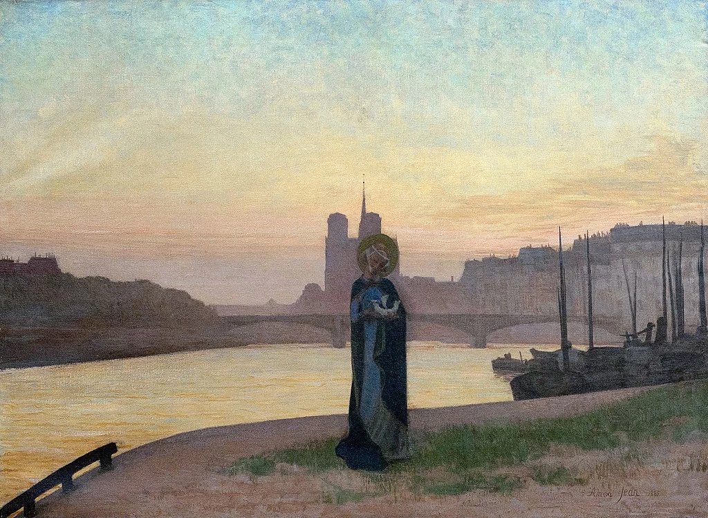 Sainte Geneviève di fronte a Parigi - Musée des beaux, arts de Brest